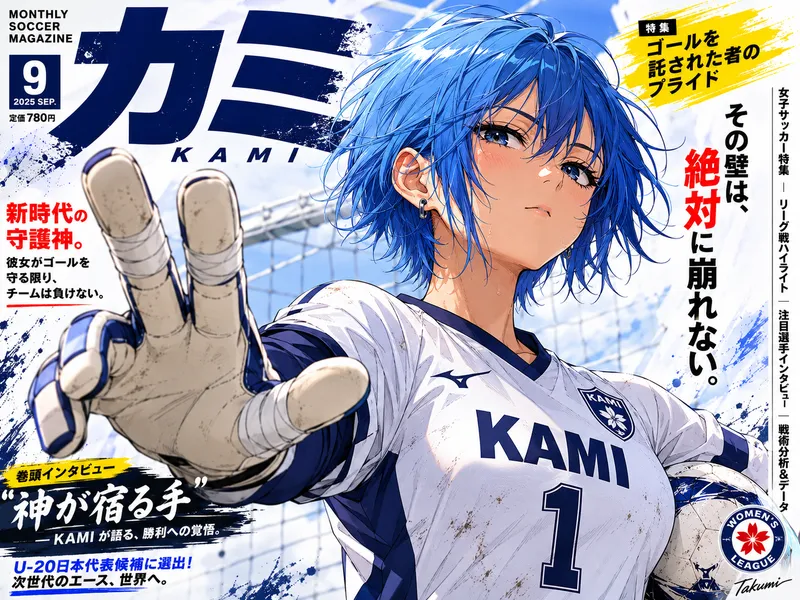 Anime sports magazine cover