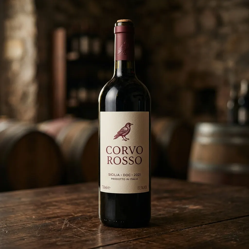 Wine label — Corvo Rosso