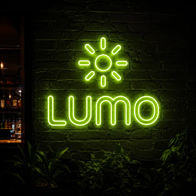 LUMO neon sign