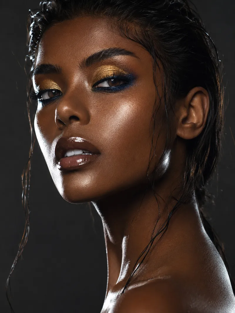 Beauty editorial portrait