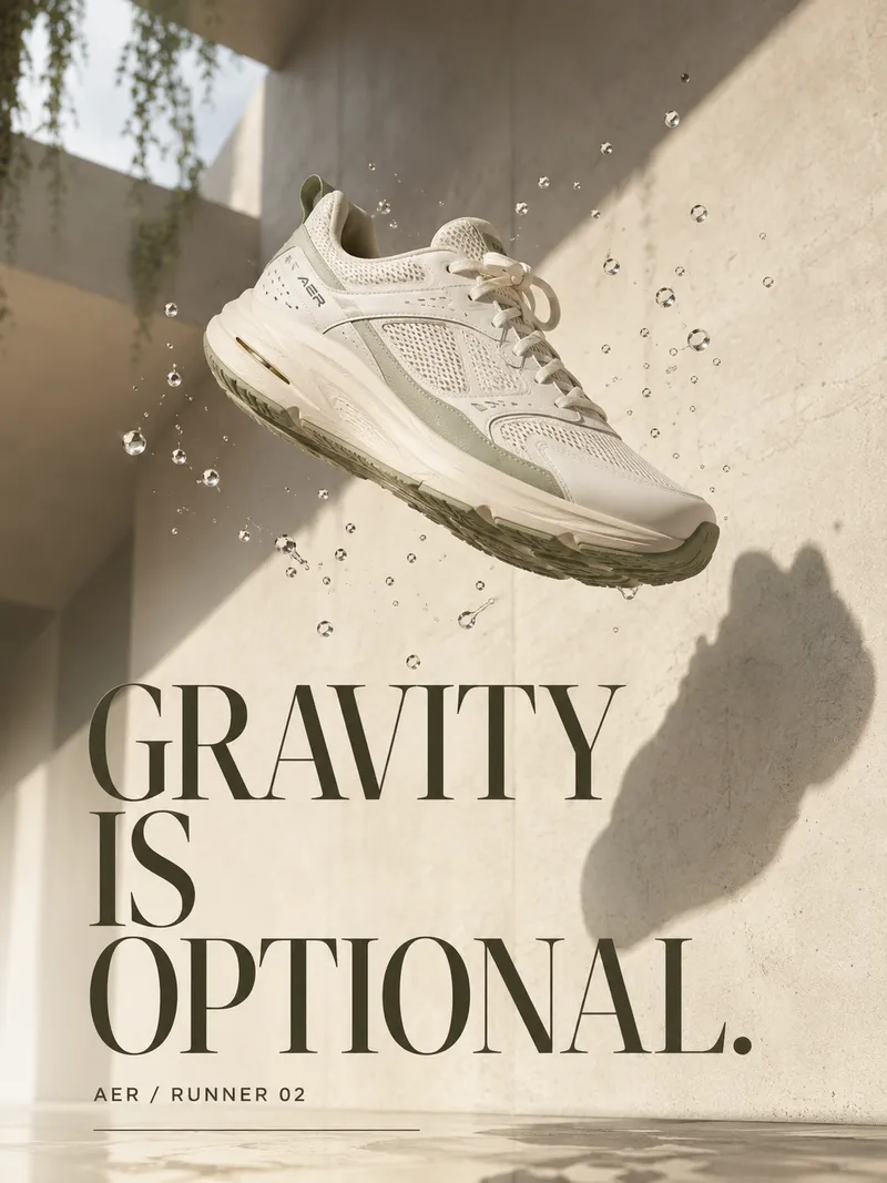 Sneaker campaign poster