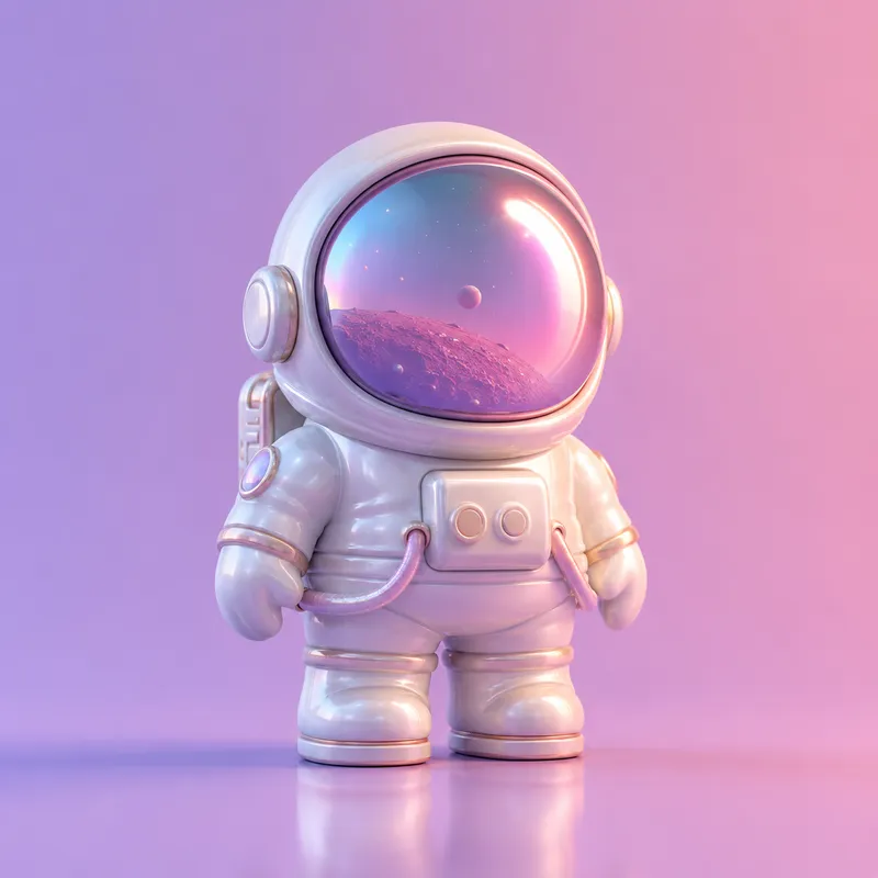 Designer vinyl astronaut toy