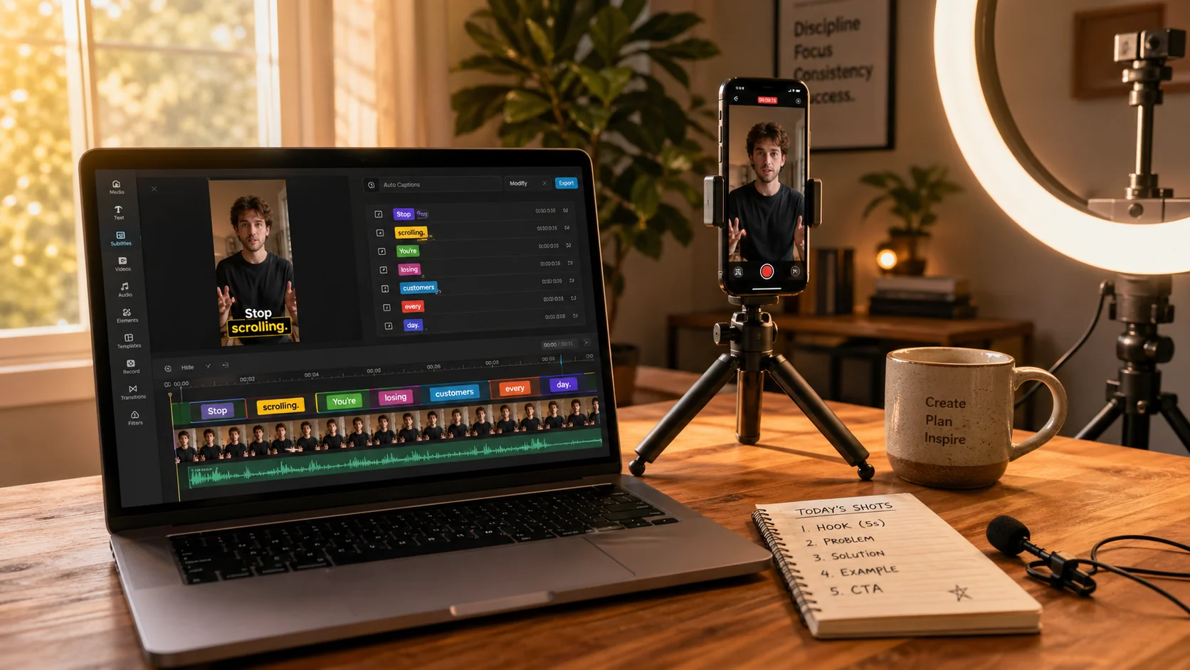 Cómo Automatizan los Creadores los Subtítulos para TikTok, Reels y Shorts