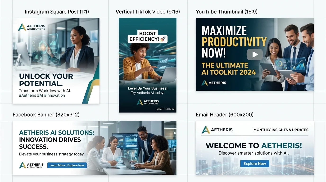 Grilă de formate de conținut marketing pentru Instagram, TikTok, YouTube și Facebook