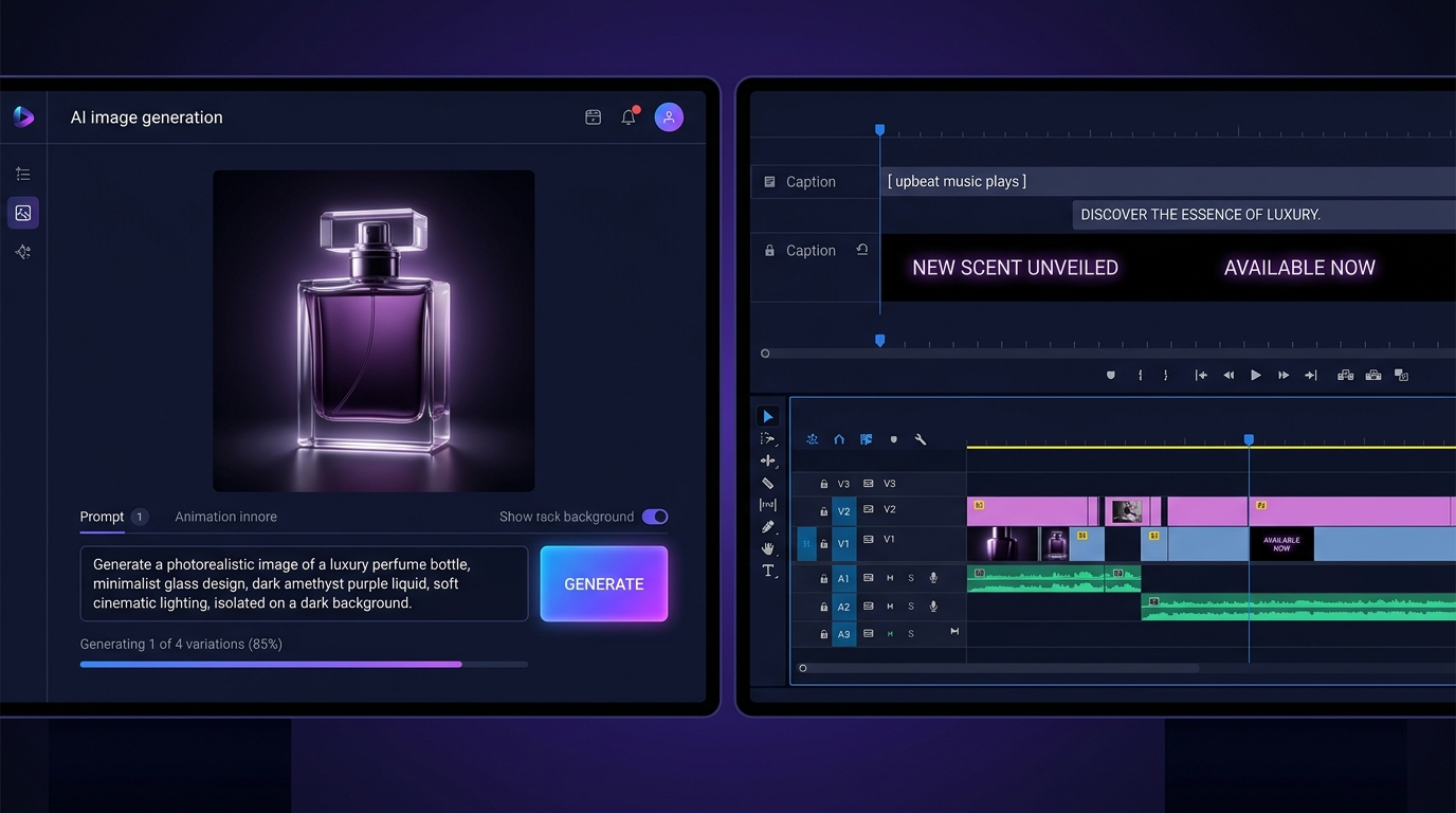 Genera Video con IA y Edítalo en KubeezCut: Flujo de Trabajo Completo