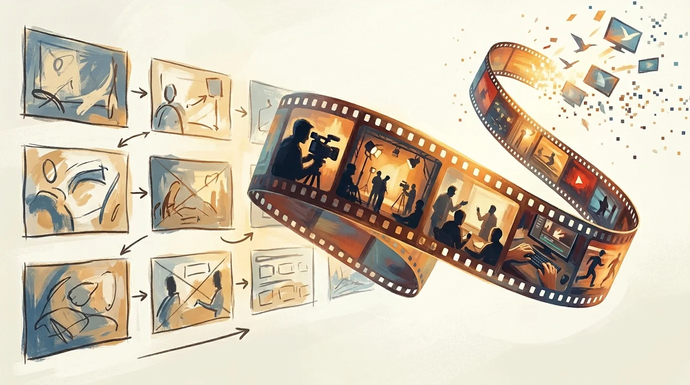 Storyboard to distribution — creative workflow abstraction