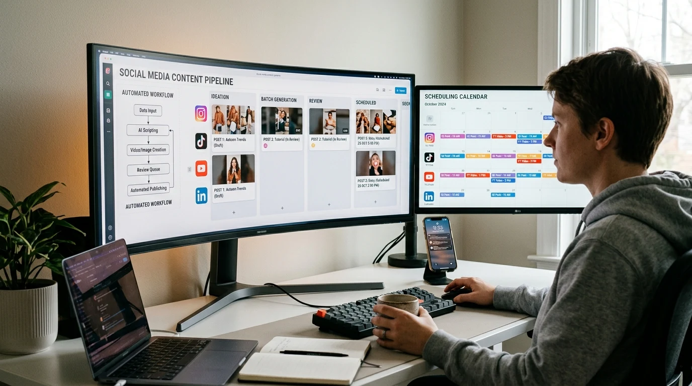 Pipeline Conținut Social Media: Automatizează Crearea de Conținut