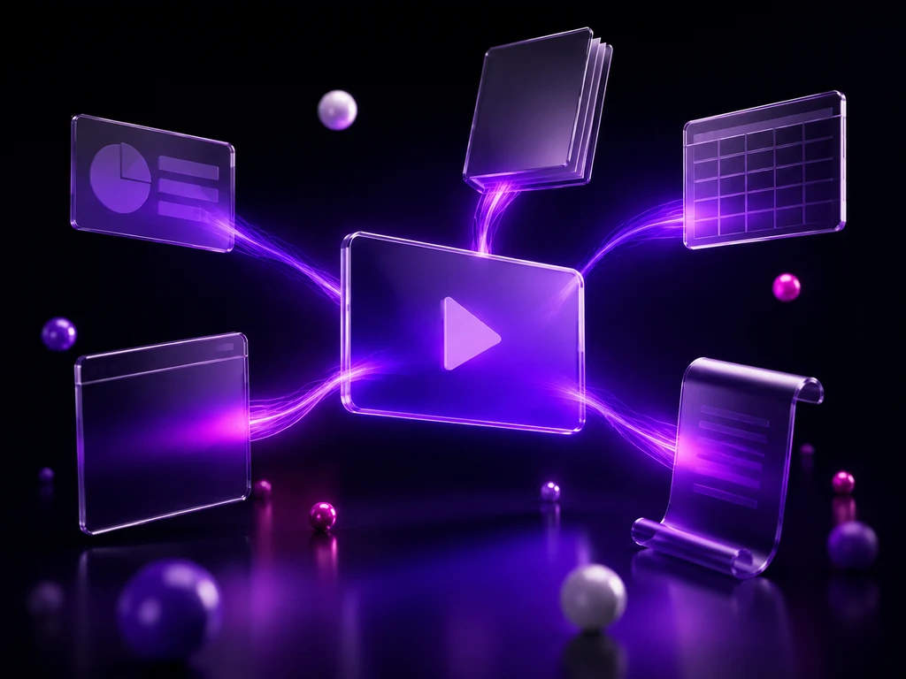 Documents turned into video across different kinds of work