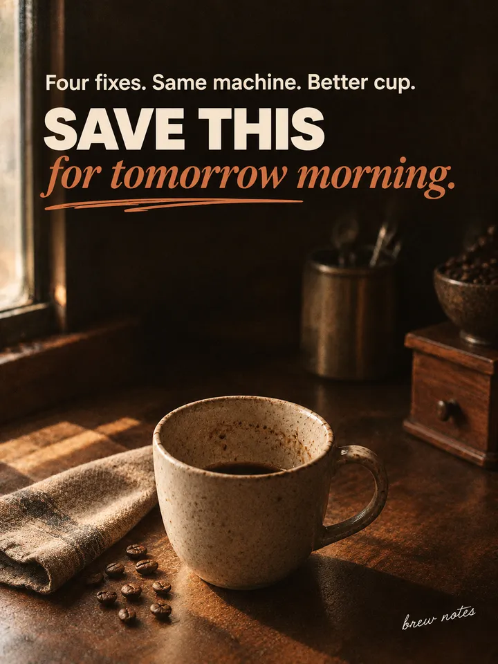 Slide 6: SAVE THIS for tomorrow morning.
